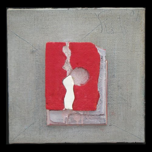 click to view large image of Untitled Study: Red, gray, white